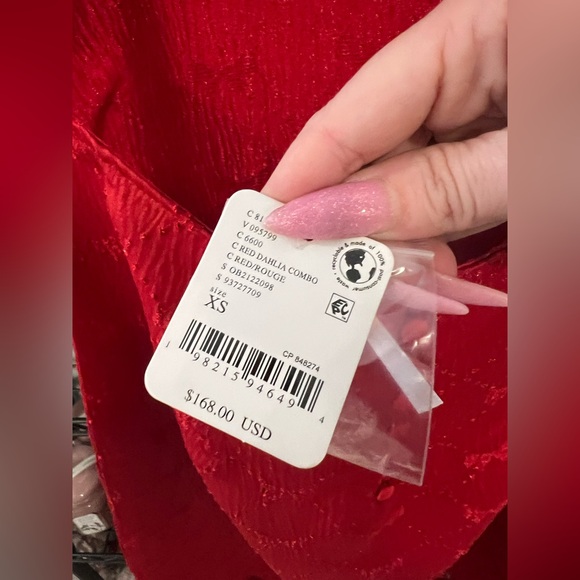 Free People Foolish Heart Midi Dress, XS NWT - Picture 9 of 9